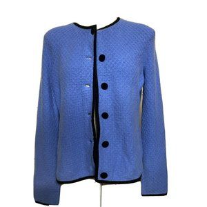 Sutton Studio 100% Cashmere Sweater Jacket Ladies Large Petite